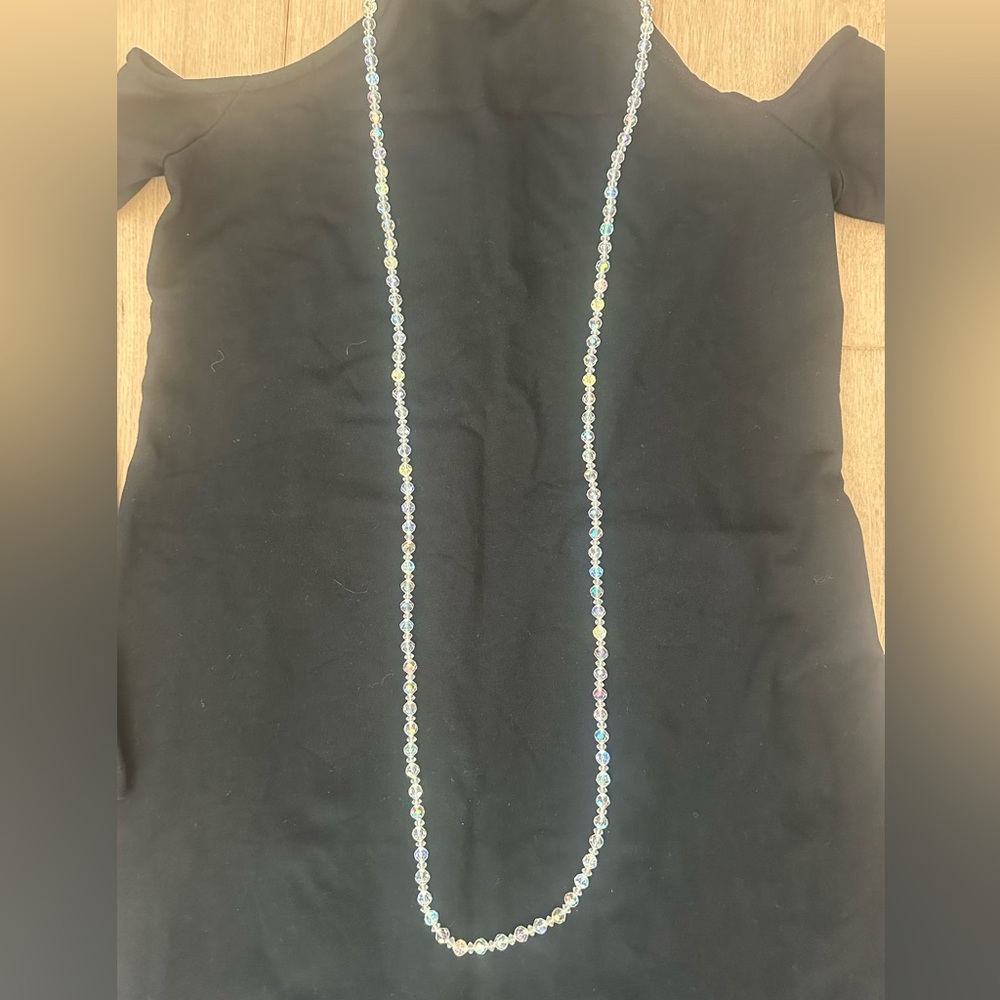 Magical Super Long Vintage Crystal Necklace